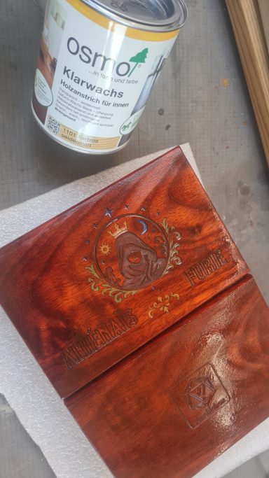 Porte piste à dès Padouk