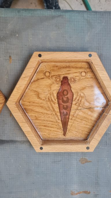 Porte piste à dès Chêne massif