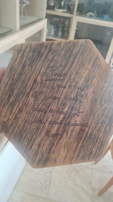 Piste à Dès finition ébonisation